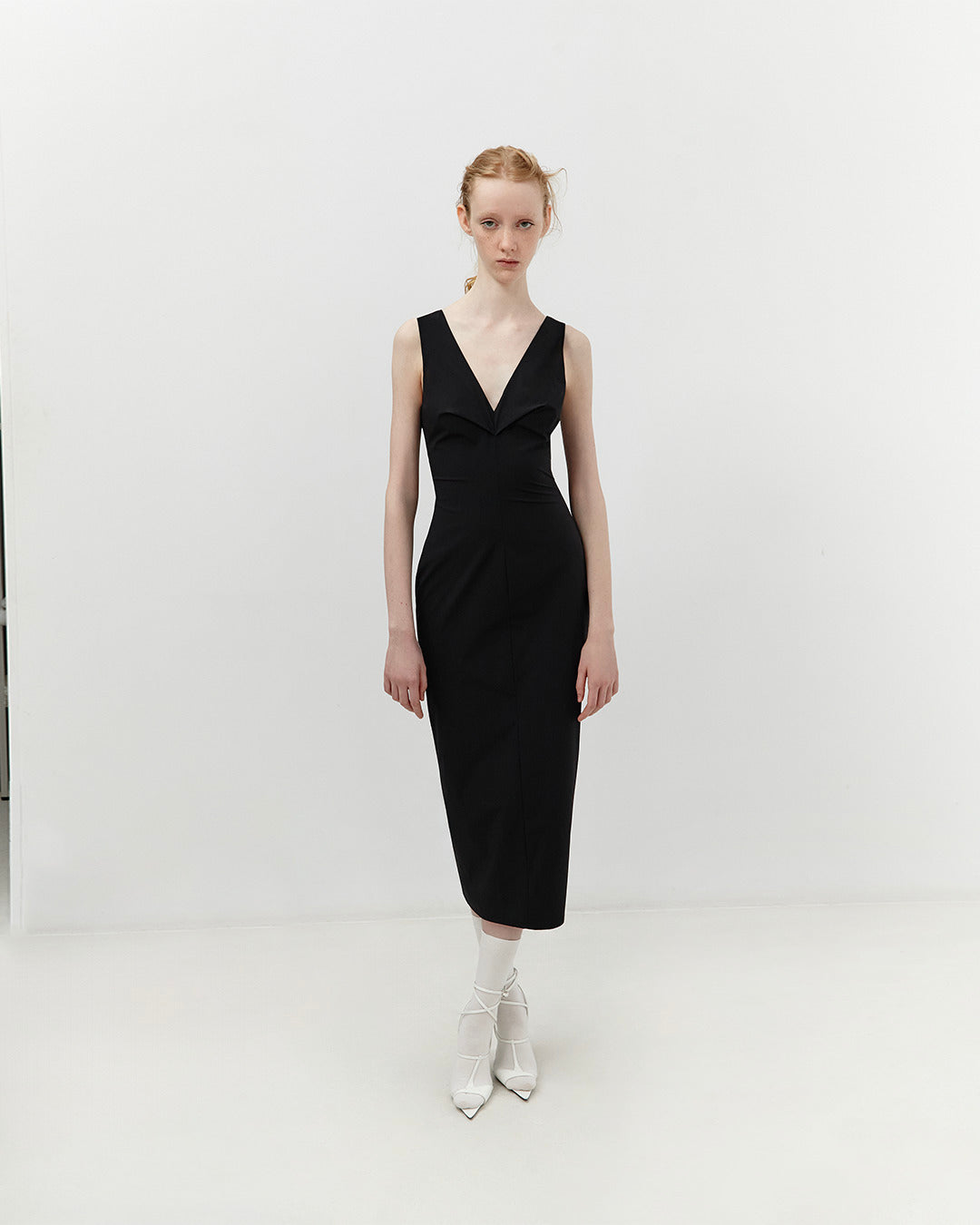 RUFFLE BACK DRESS