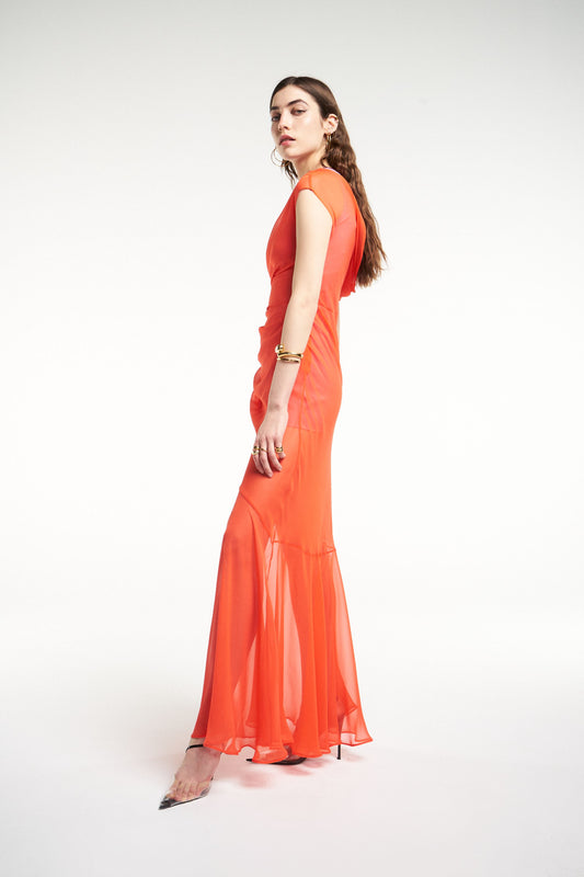 MAXI VESTIDO DOUBLE ORANGE