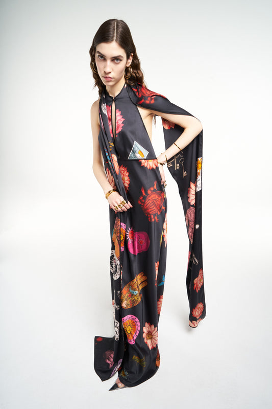 VESTIDO PAREO HALTER LUCKY