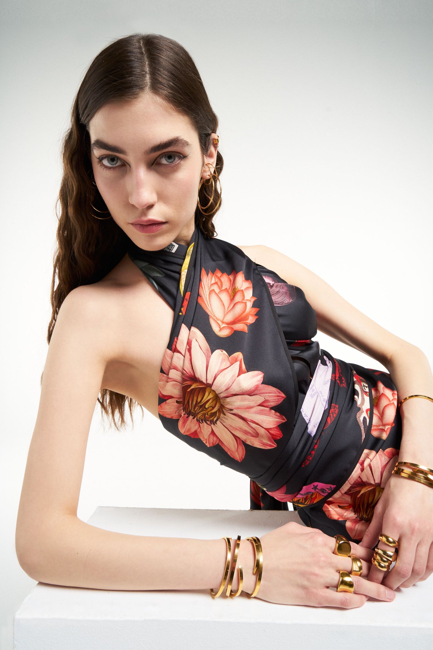 LUCKY HALTER PAREO DRESS