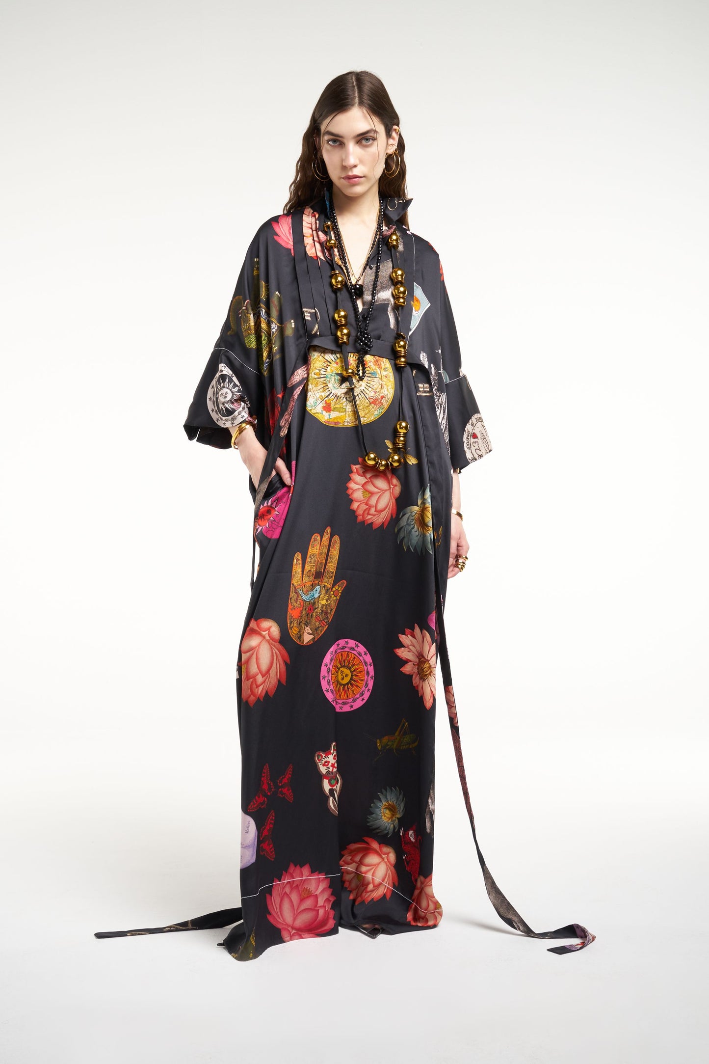 LUCKY TUXEDO MAXI DRESS