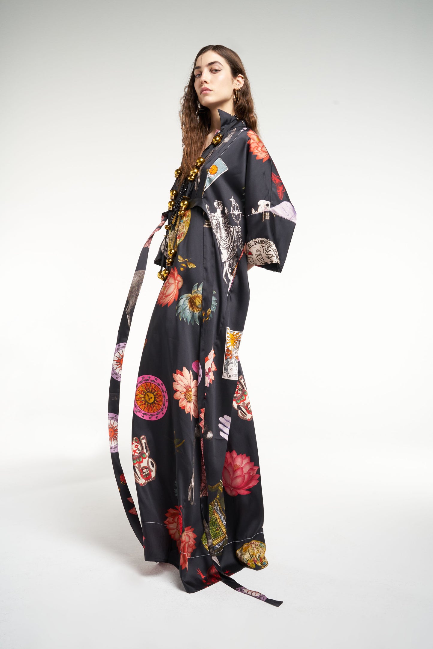 LUCKY TUXEDO MAXI DRESS