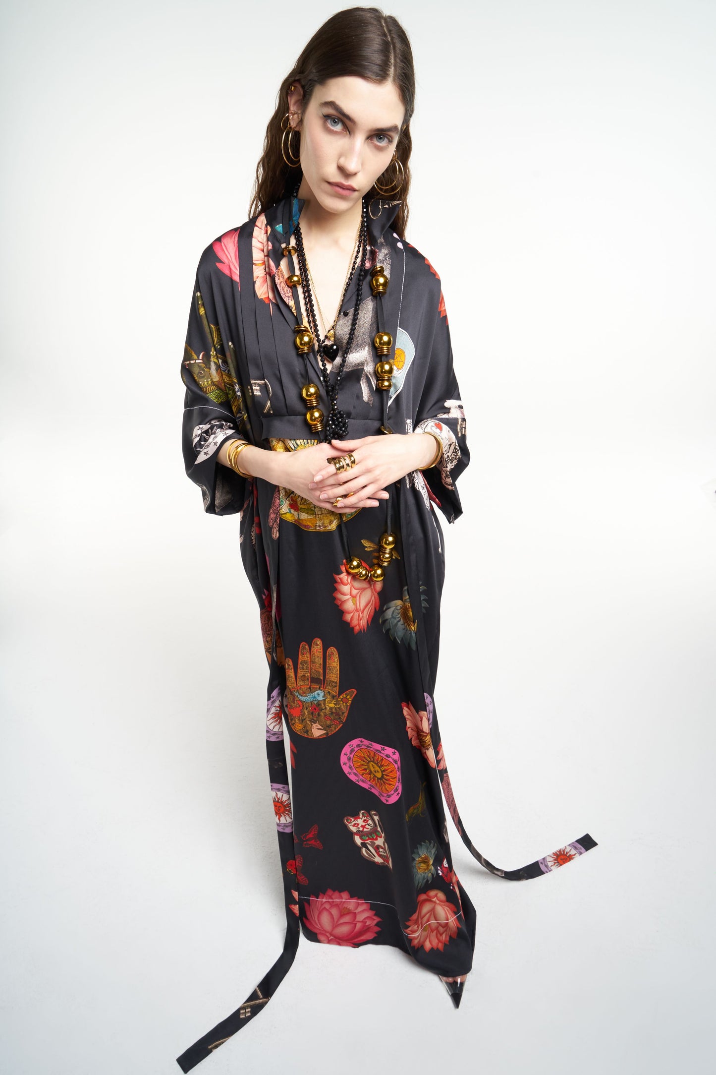 LUCKY TUXEDO MAXI DRESS