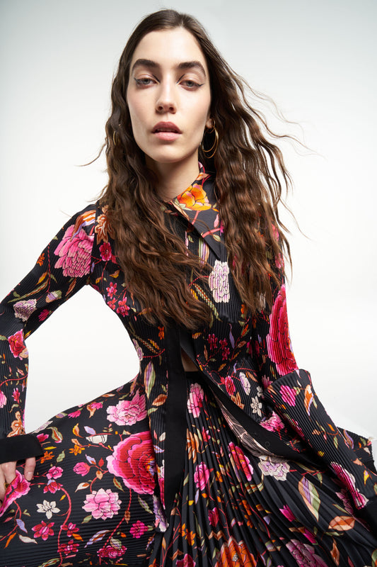 FALDA MIDI MANILA SOLEIL BLACK