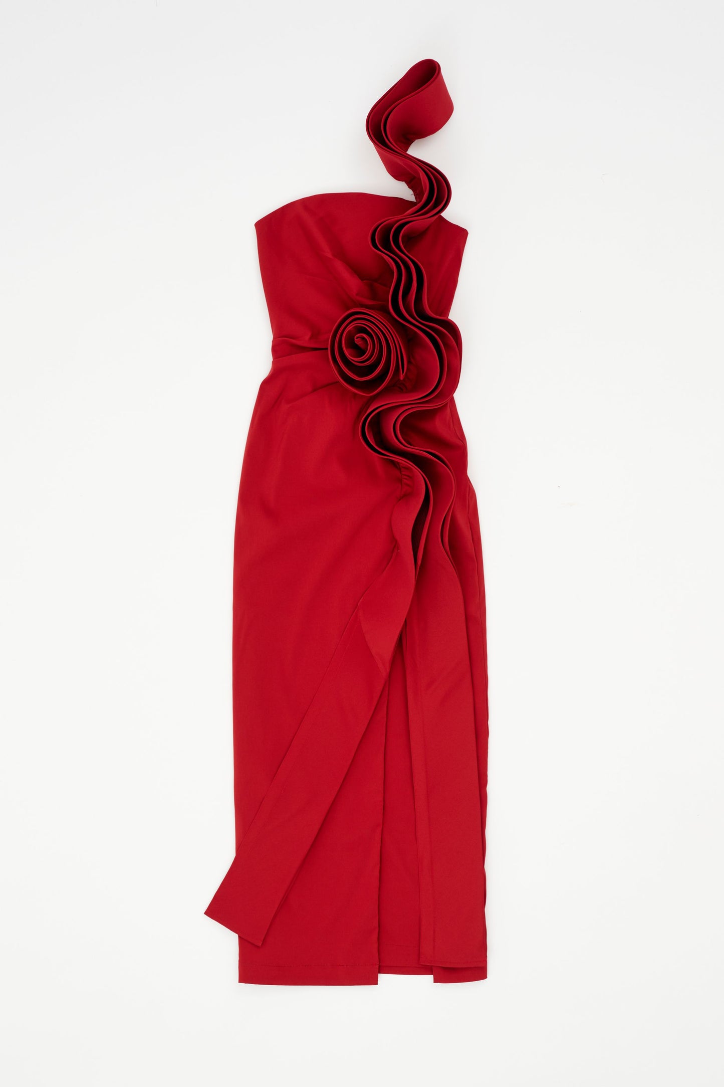 RUFFLE MAXI DRESS