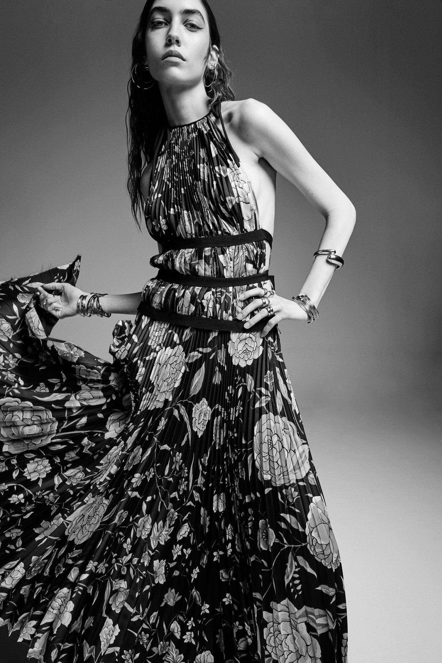 MANILA SOLEIL MIDI DRESS