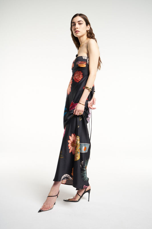 VESTIDO SLIP ESMOQUIN LUCKY