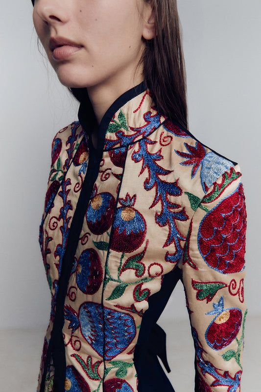 EMBROIDERY MAO BLAZER