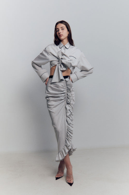 PYJAMA RUFFLE SKIRT