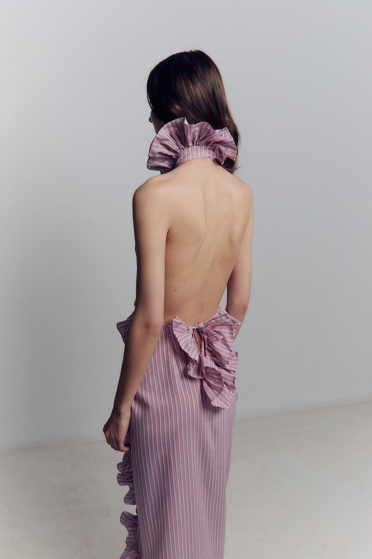 PYJAMA HALTER DRESS