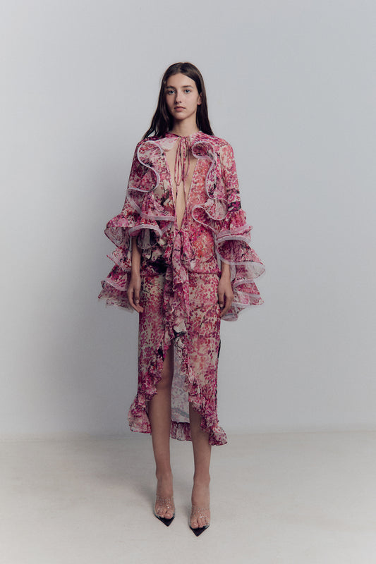 SAKURA CHIFFON DRESS