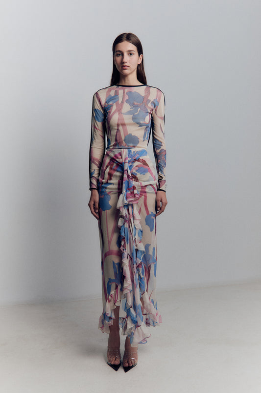 IRIS CHIFFON SKIRT