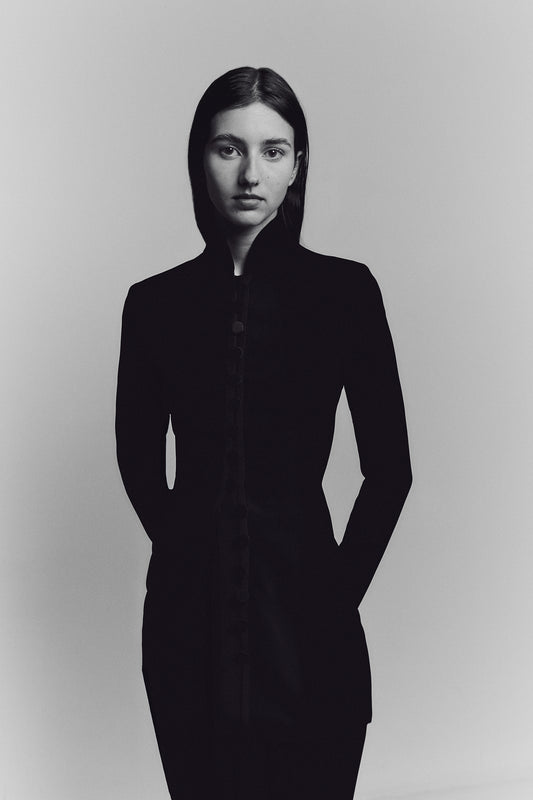 SILK JERSEY KNOT SKIRT