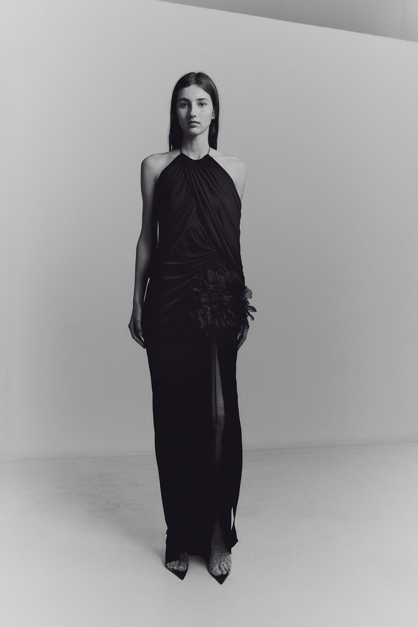 SILK JERSEY WRAP DRESS