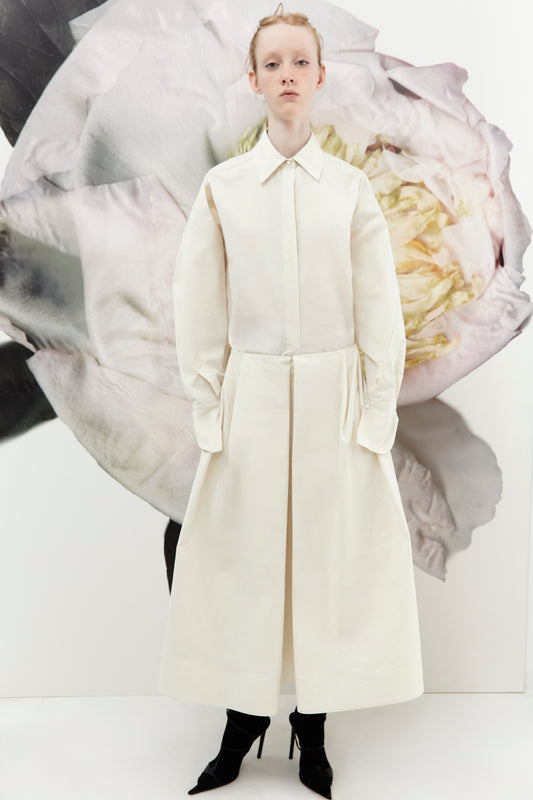 BOX PLEATED TECH SKIRT