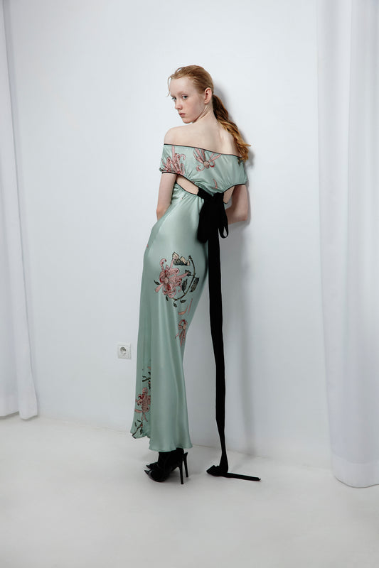 OFF BOW BACK DAISY DRESS