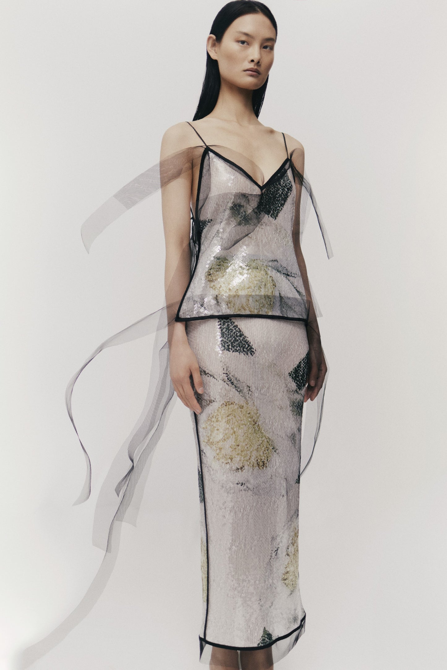SEQUIN SKIRT PEONIA