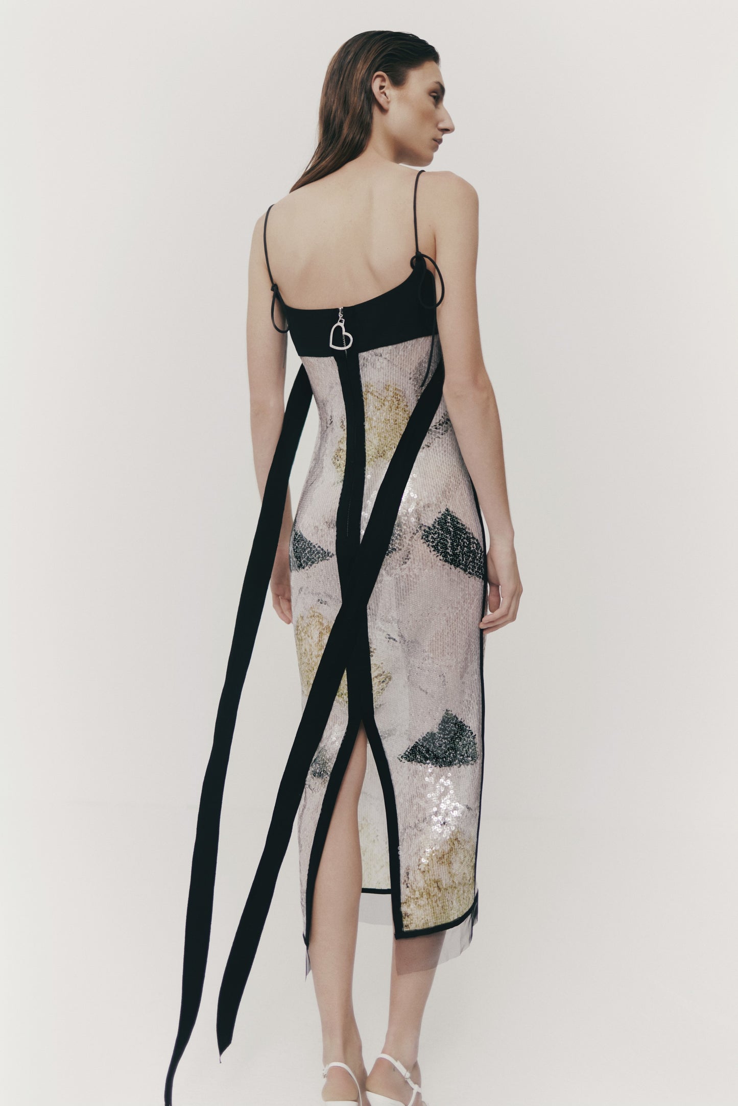 BANDEAU SEQUIN DRESS