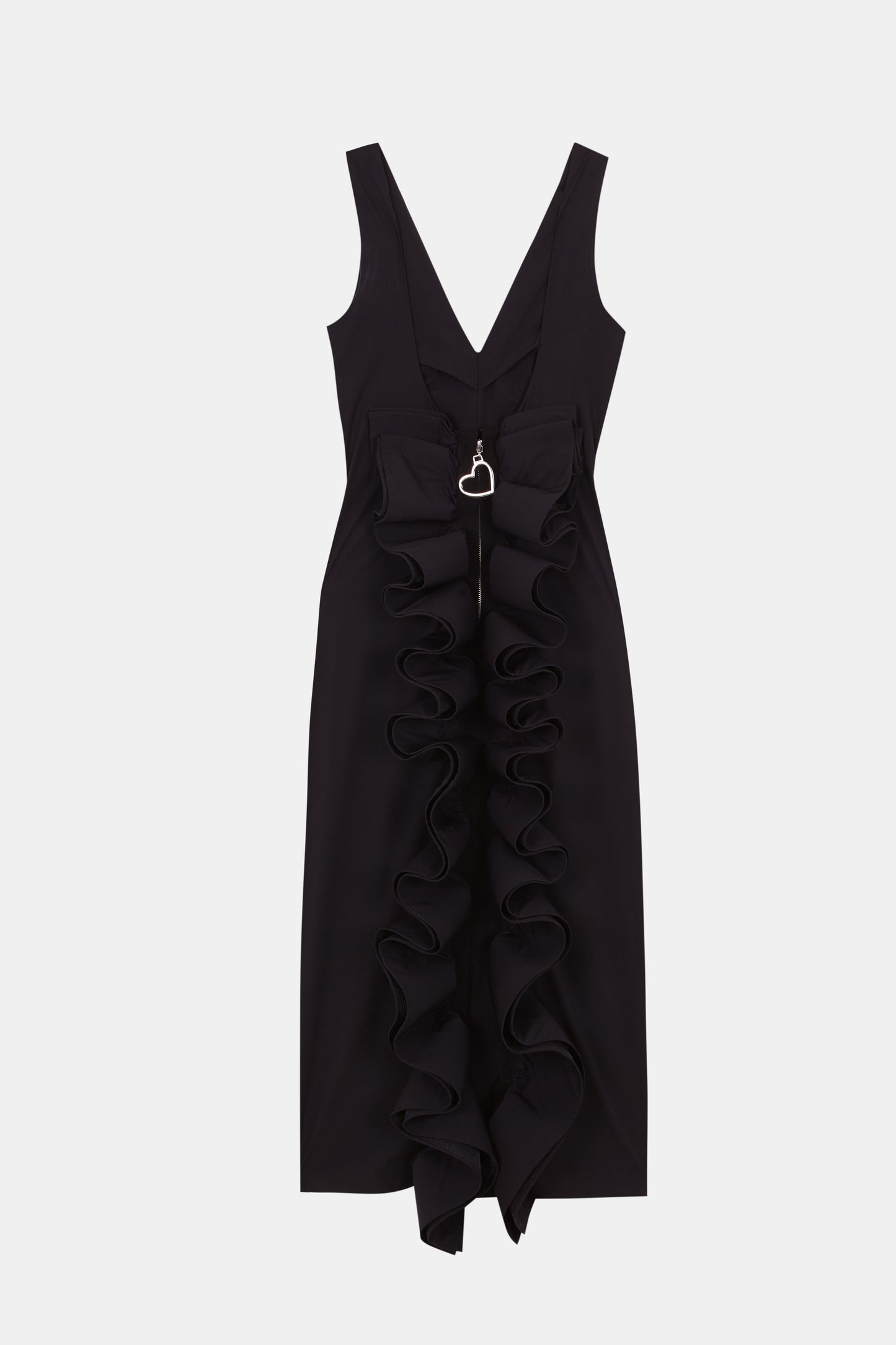 RUFFLE BACK DRESS