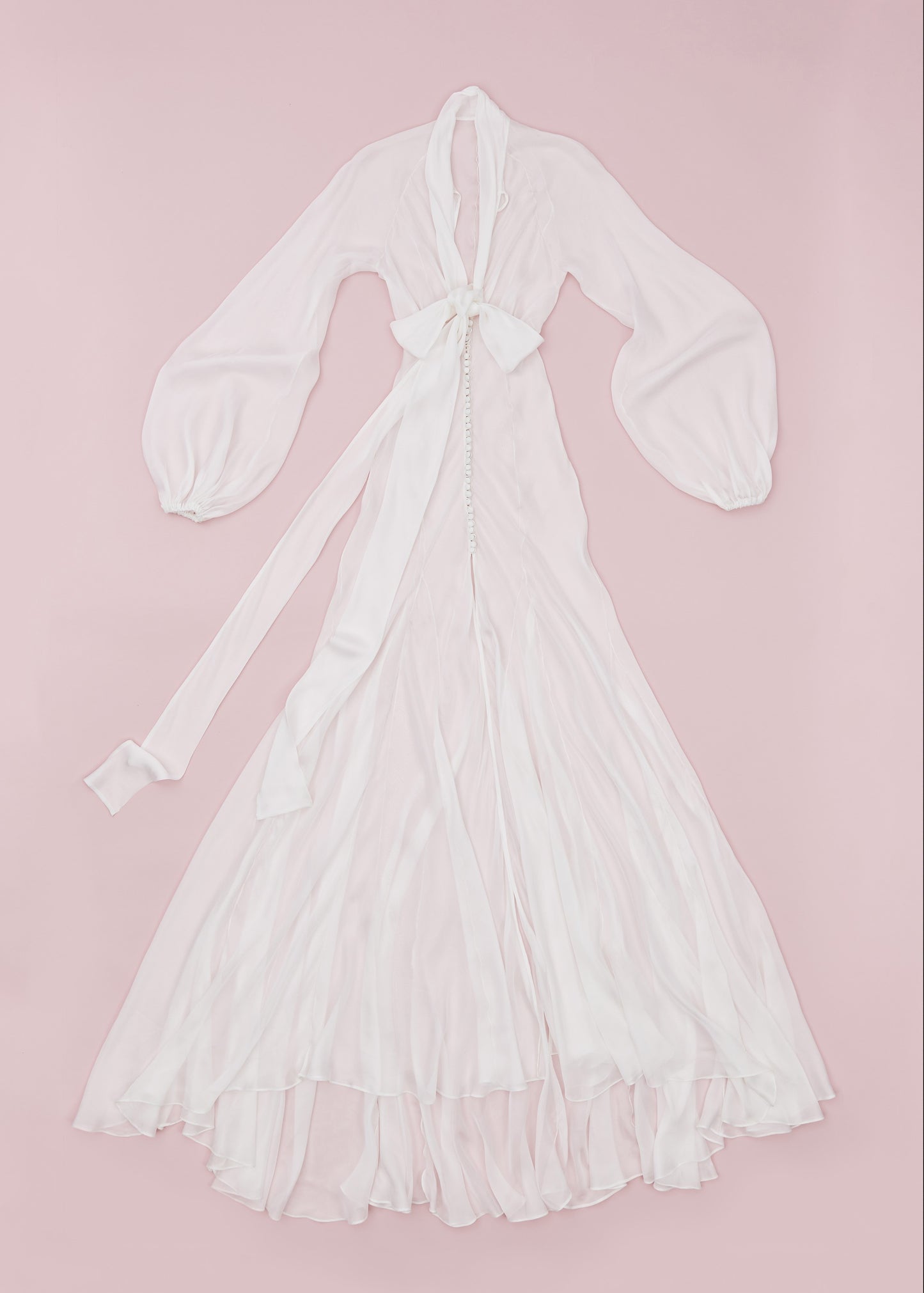 CHIFFON SHIRT DRESS