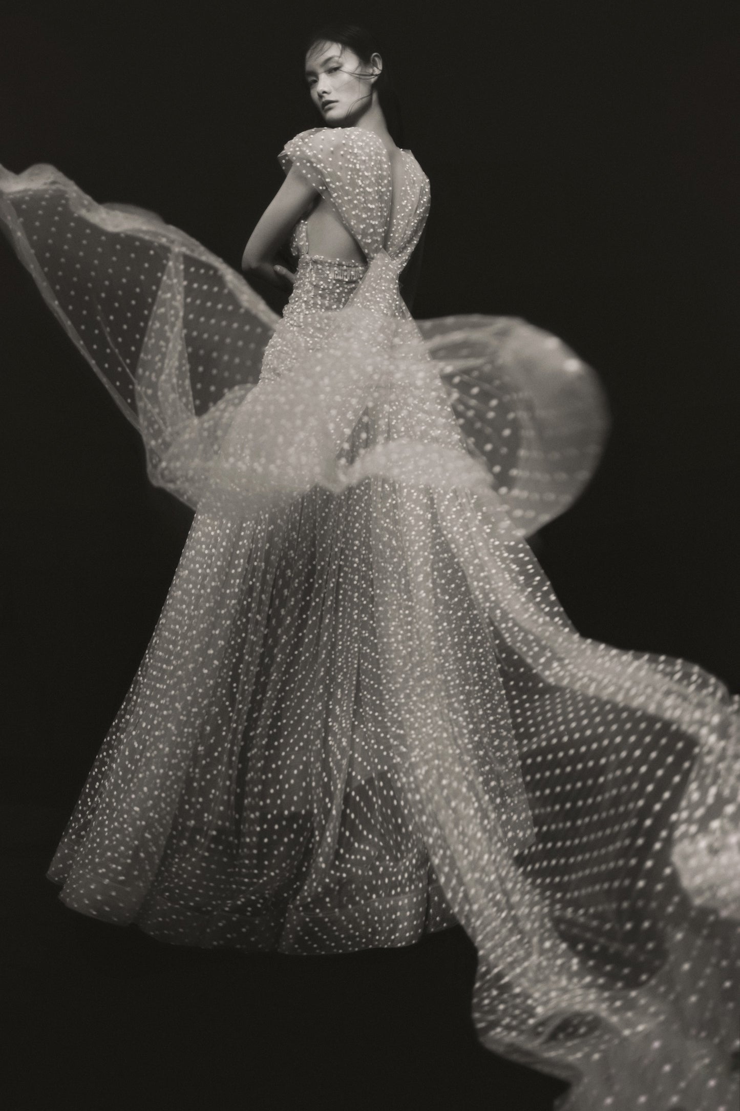 POIS GOWN PLUMETI
