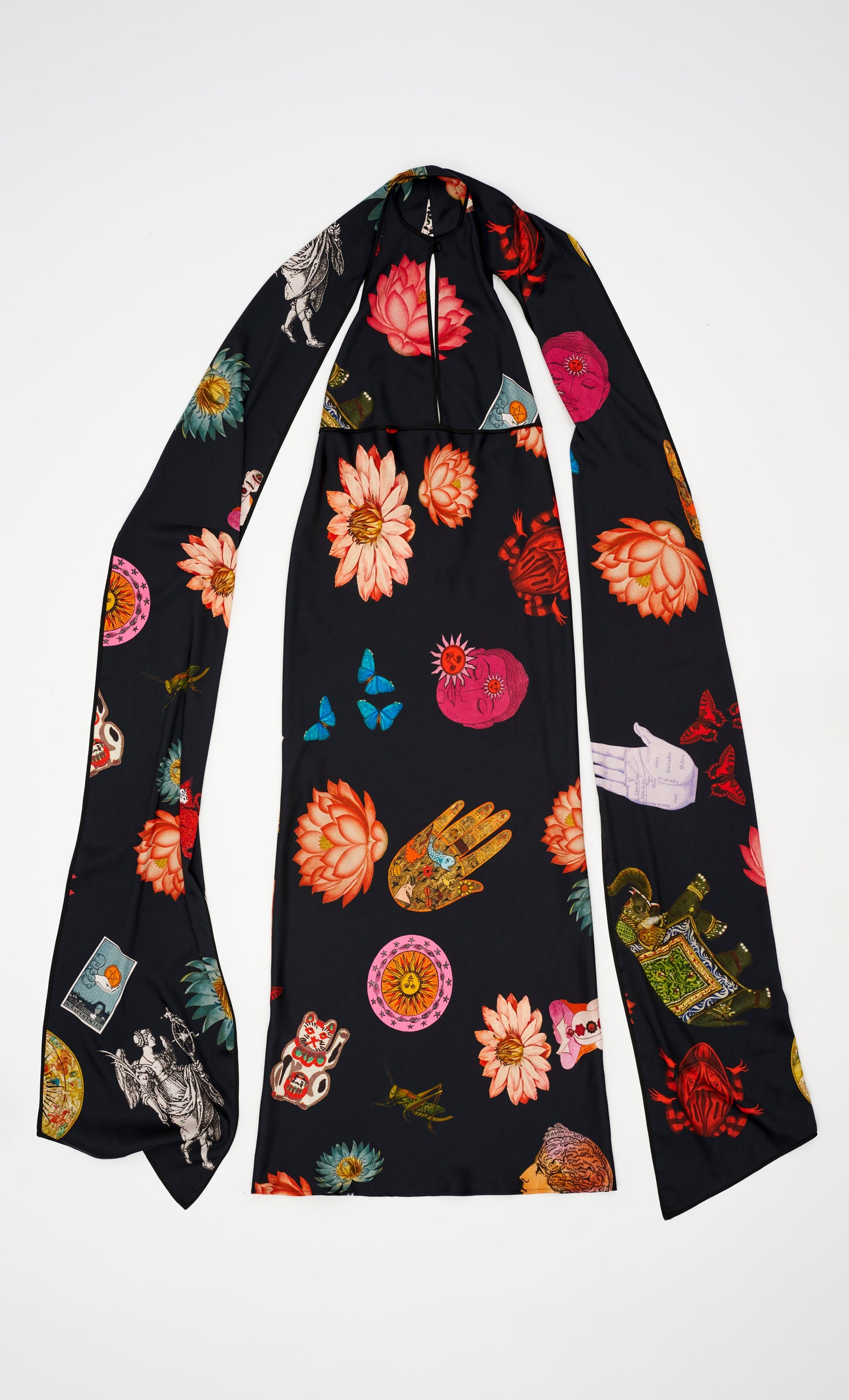 LUCKY HALTER PAREO DRESS