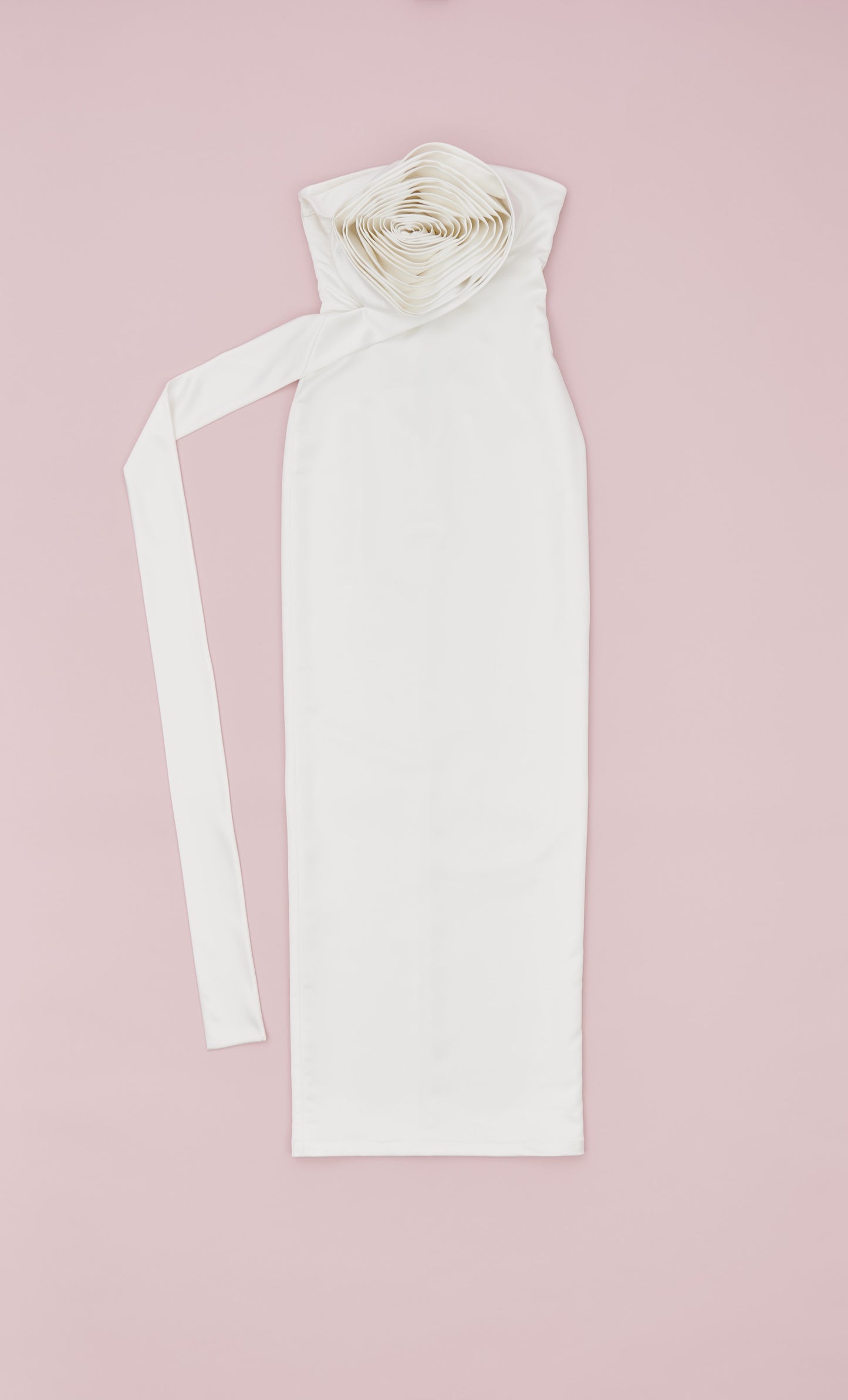 MAXI ROSE SATIN DRESS