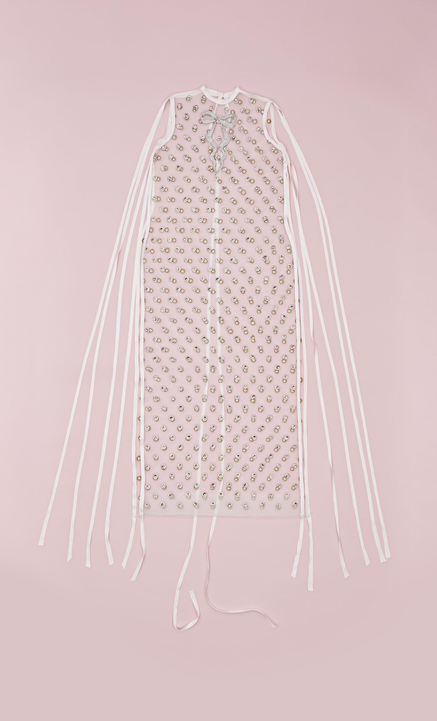 CRYSTAL COLUMN DRESS