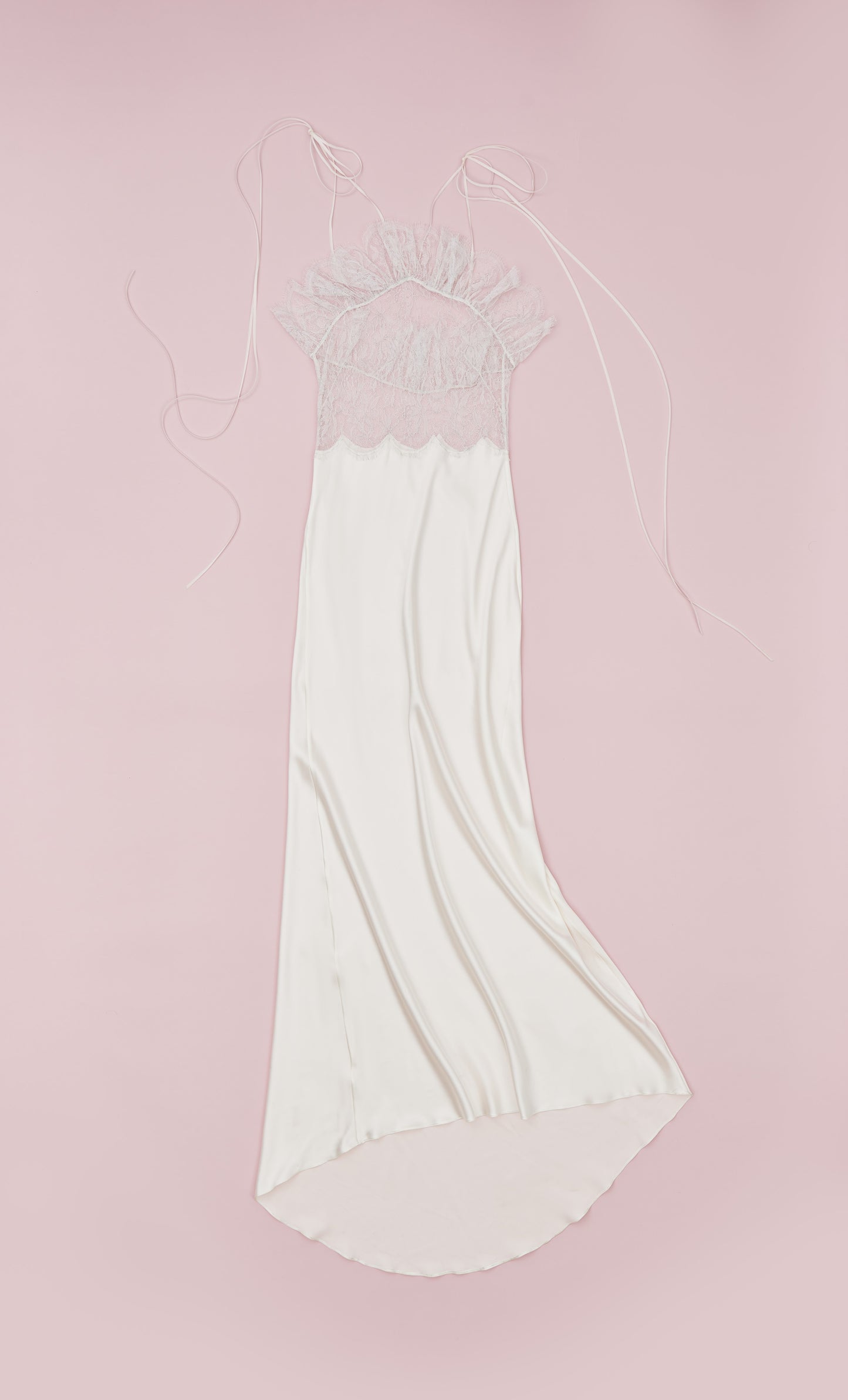 NAKED LACE SLIP DRESS