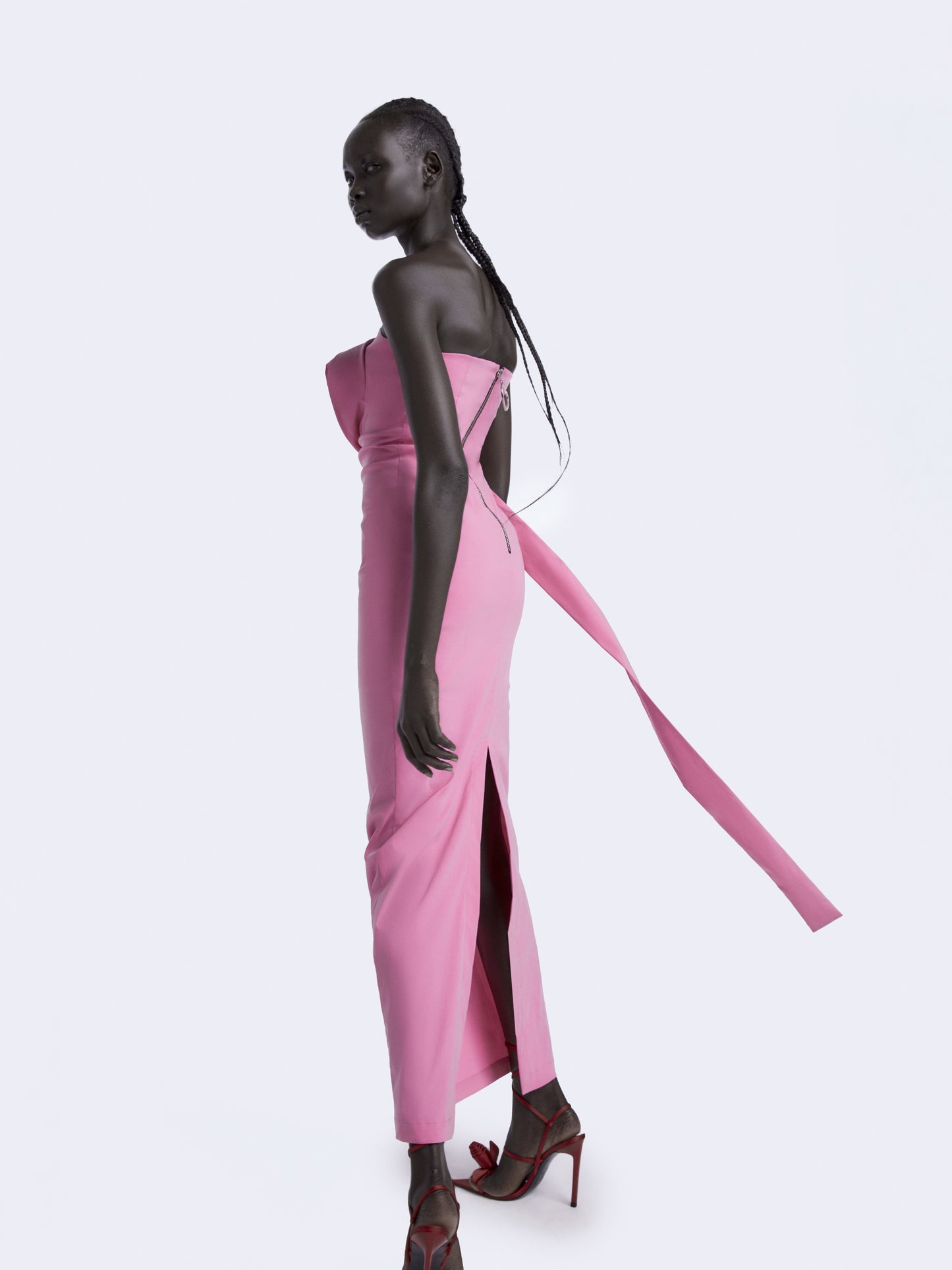 VESTIDO MAXI RUFFLE ROSE