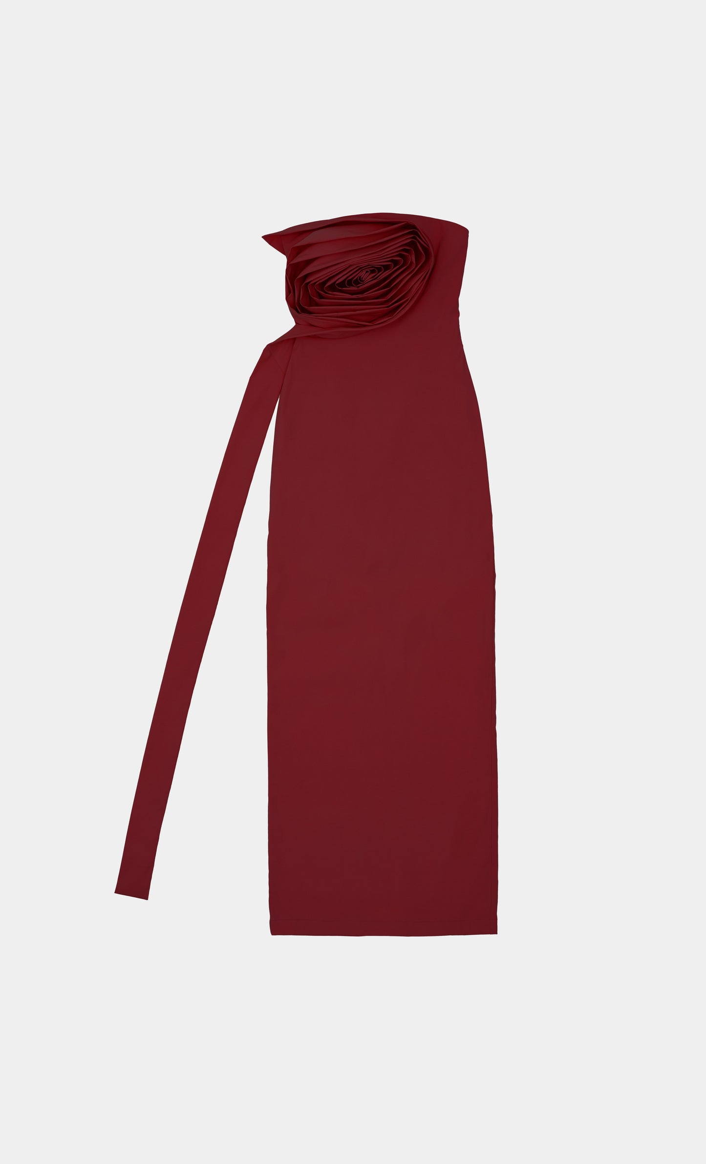 NEW RUFFLE ROSE MAXI DRESS