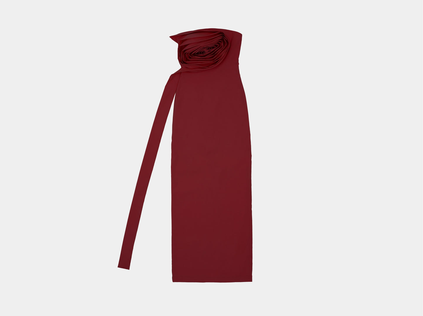 NEW RUFFLE ROSE MAXI DRESS