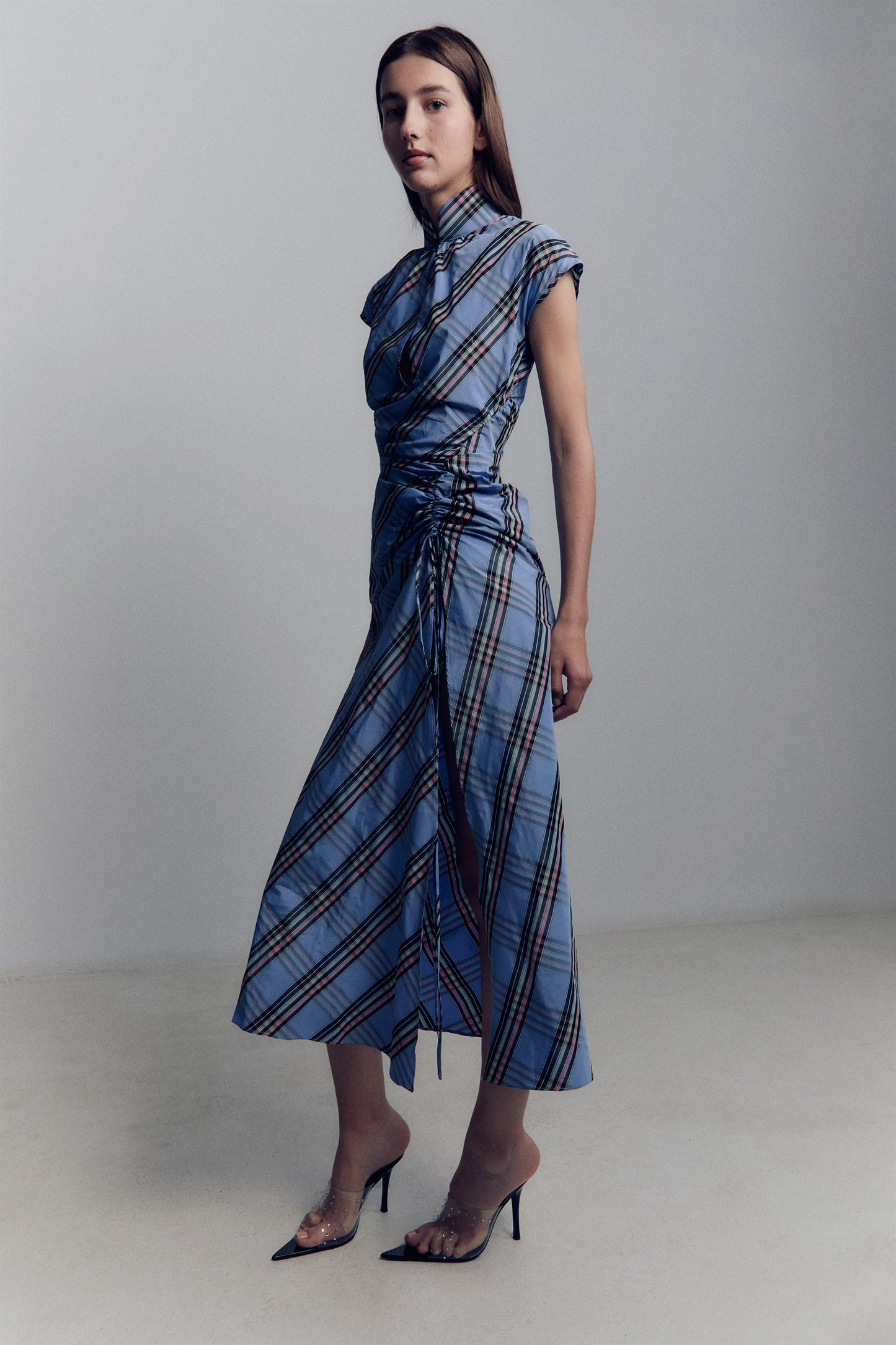 TARTAN MAO DRESS