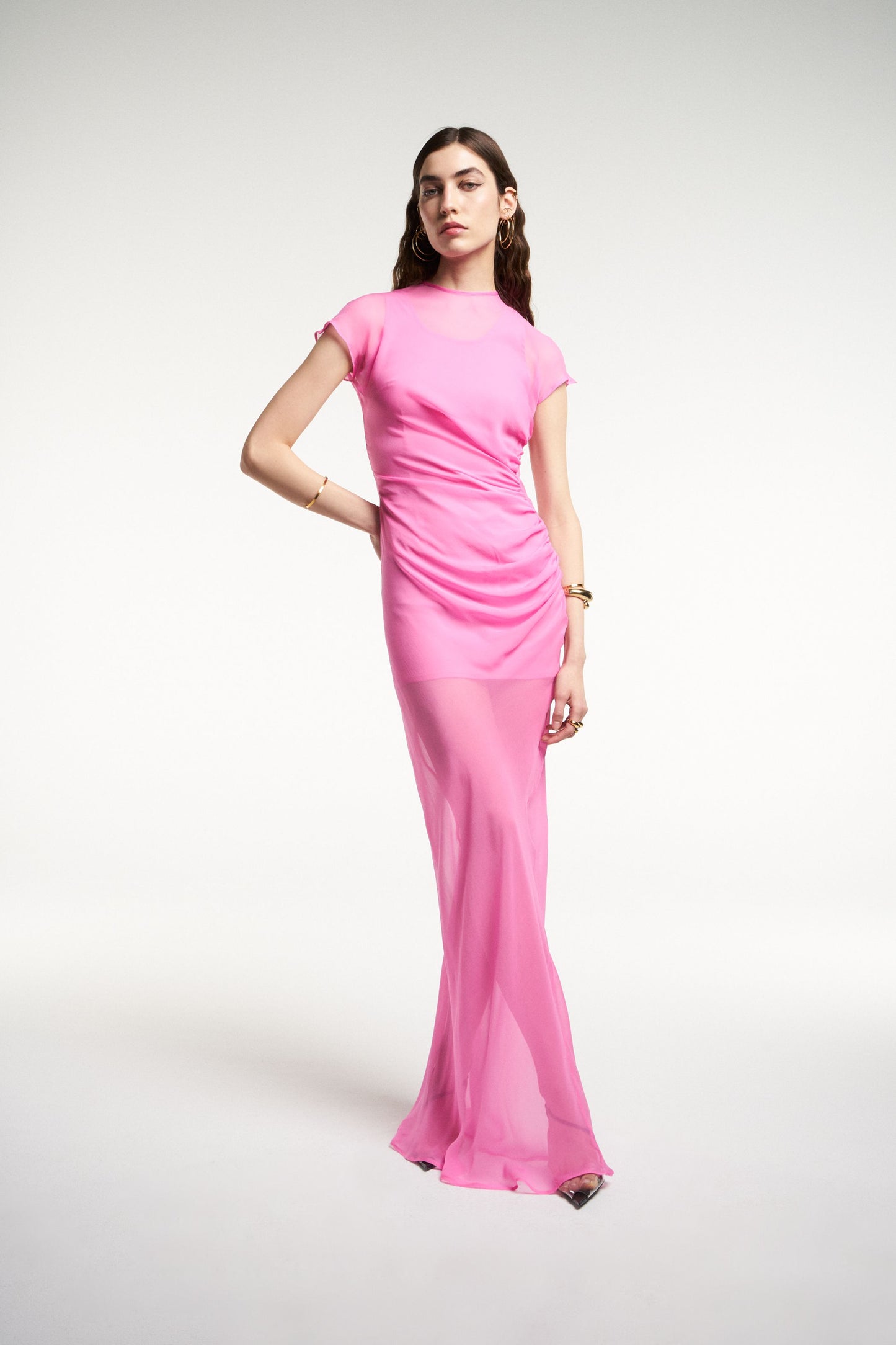 DOUBLE PINK MAXI DRESS
