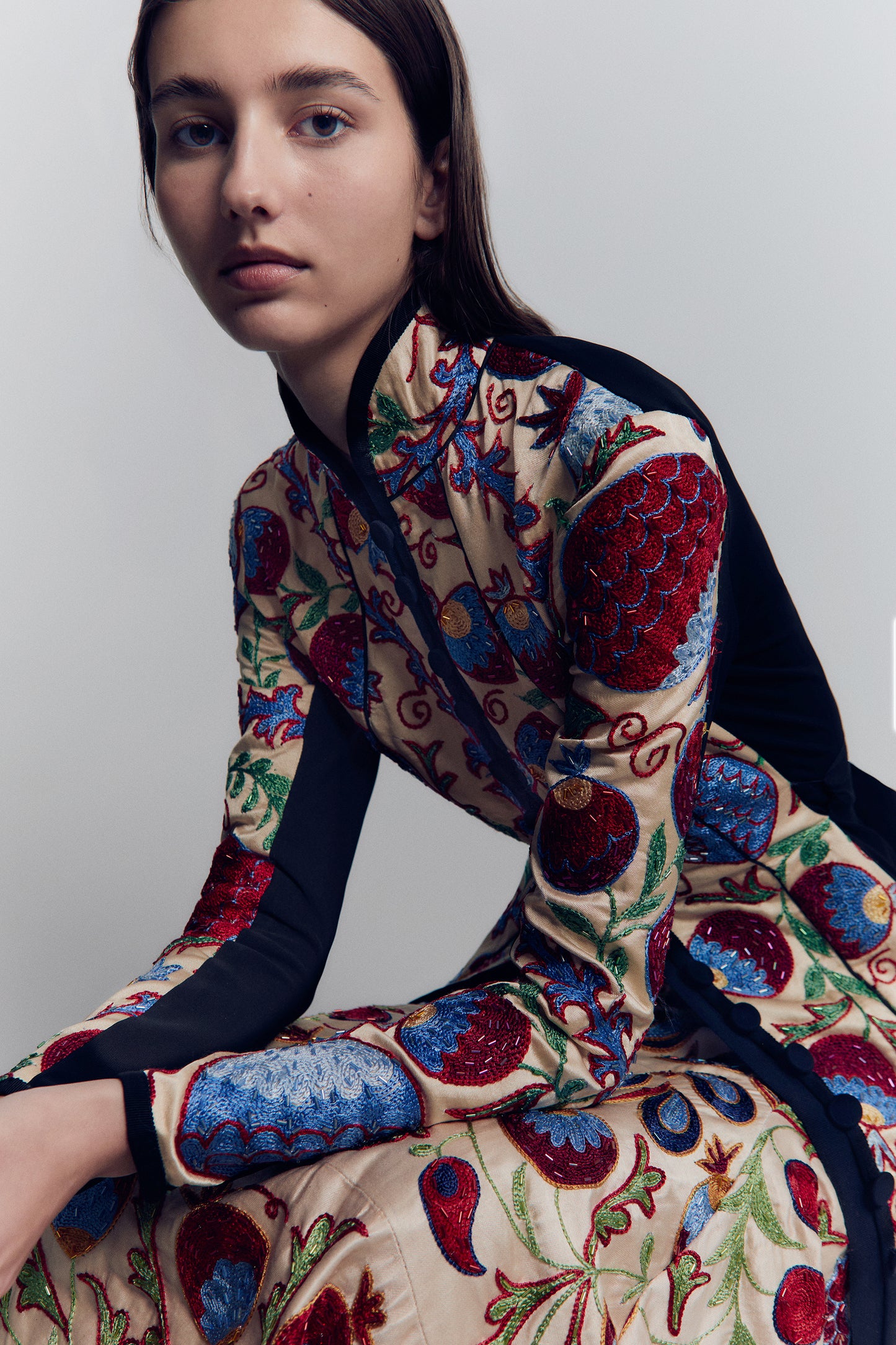 EMBROIDERY MAO BLAZER