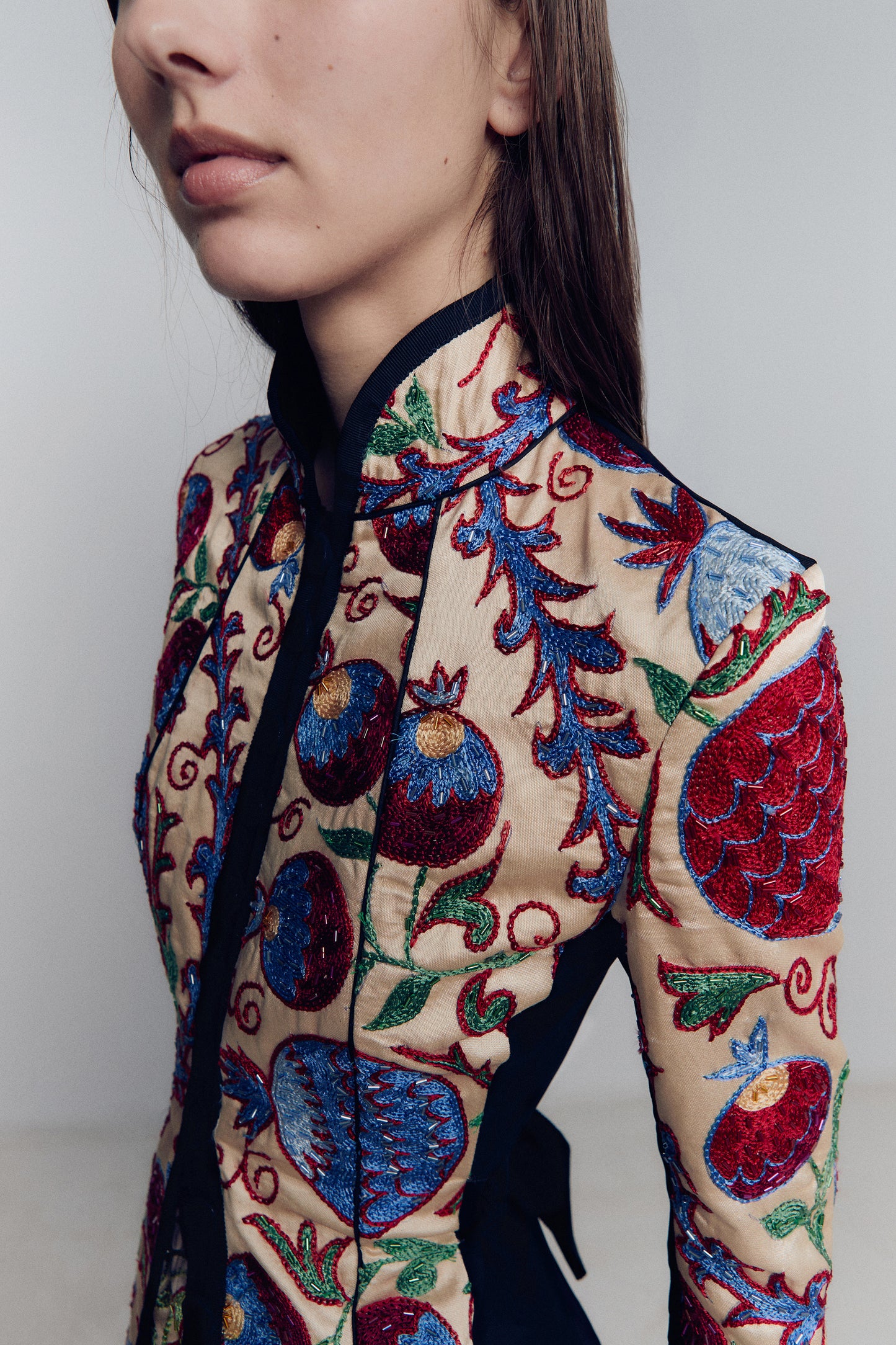 EMBROIDERY MAO BLAZER