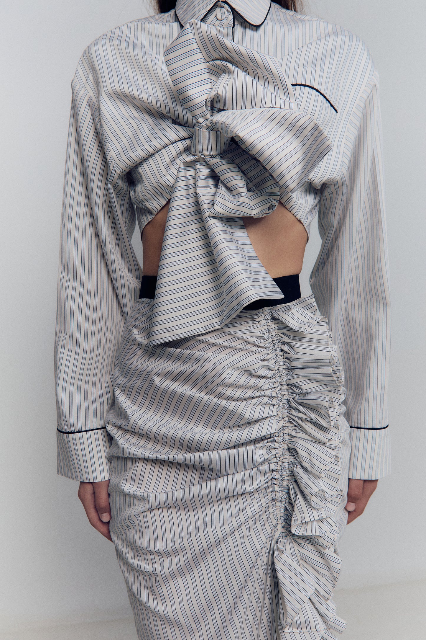 PYJAMA CROP SHIRT