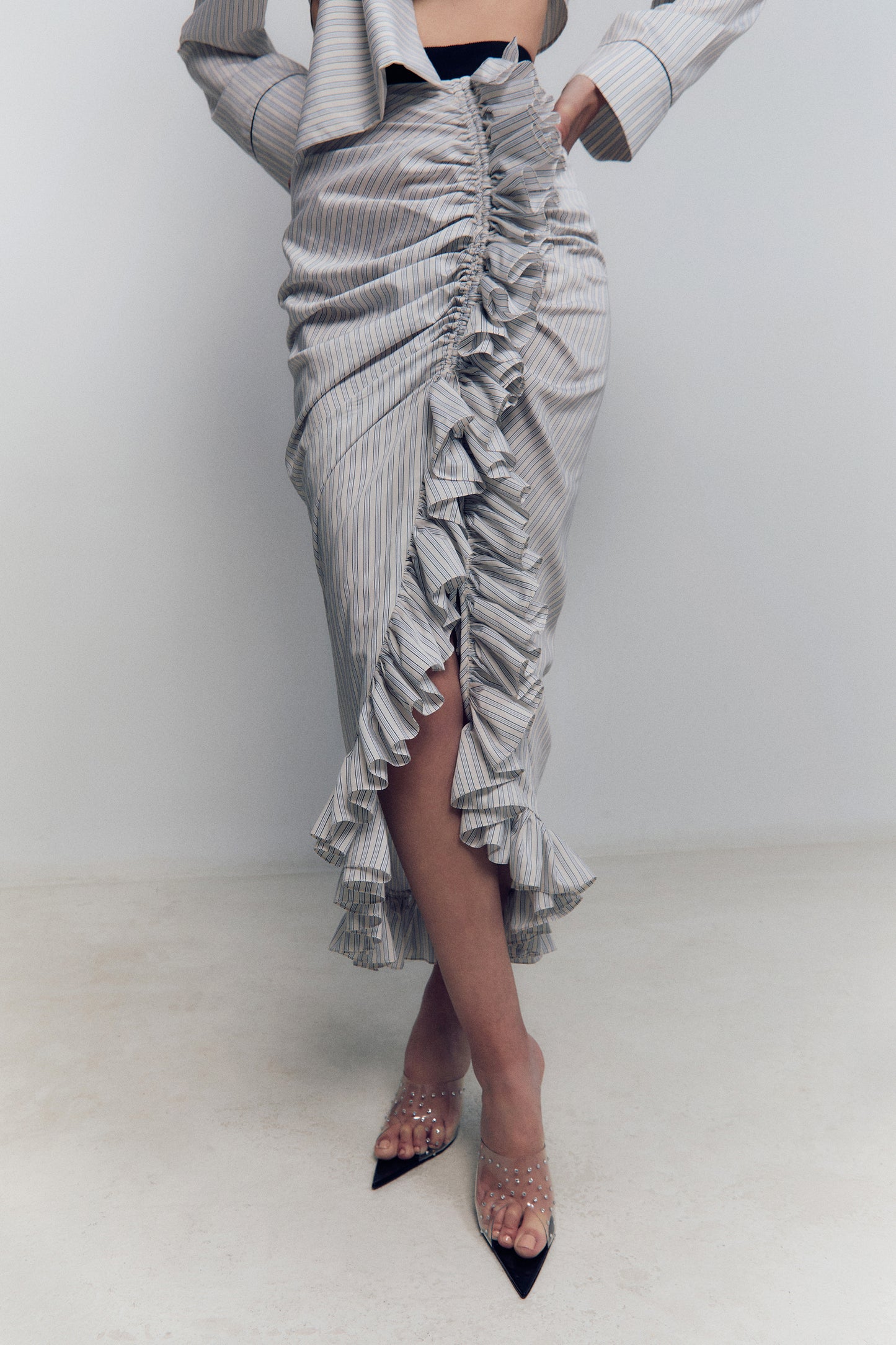 PYJAMA RUFFLE SKIRT