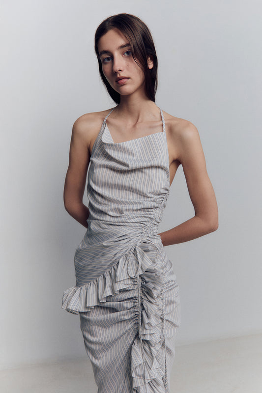 PYJAMA RUFFLE TOP