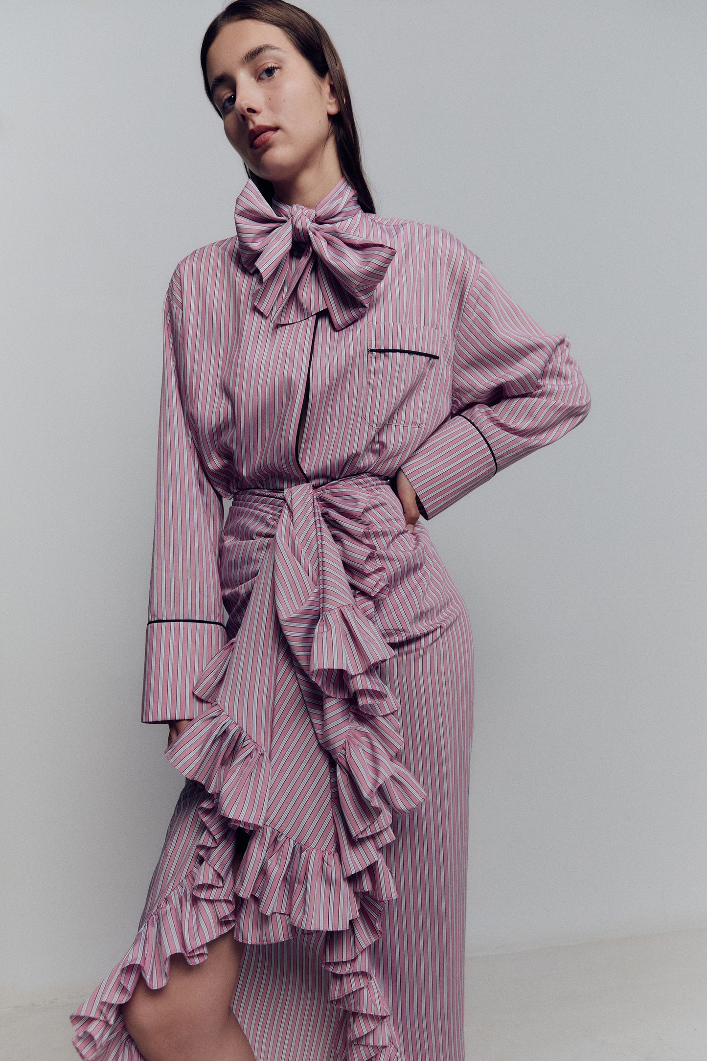 BOW PYJAMA SHIRT