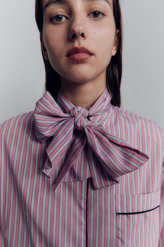 BOW PYJAMA SHIRT