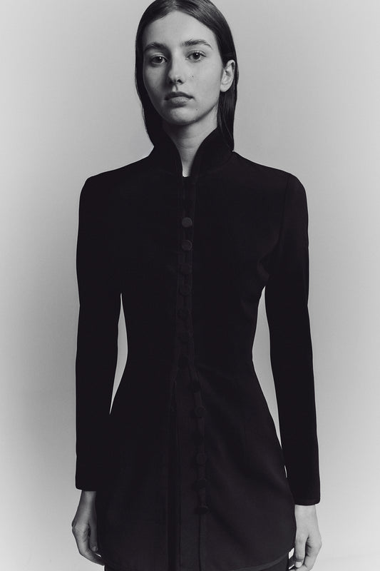 SILK JERSEY MAO BLAZER