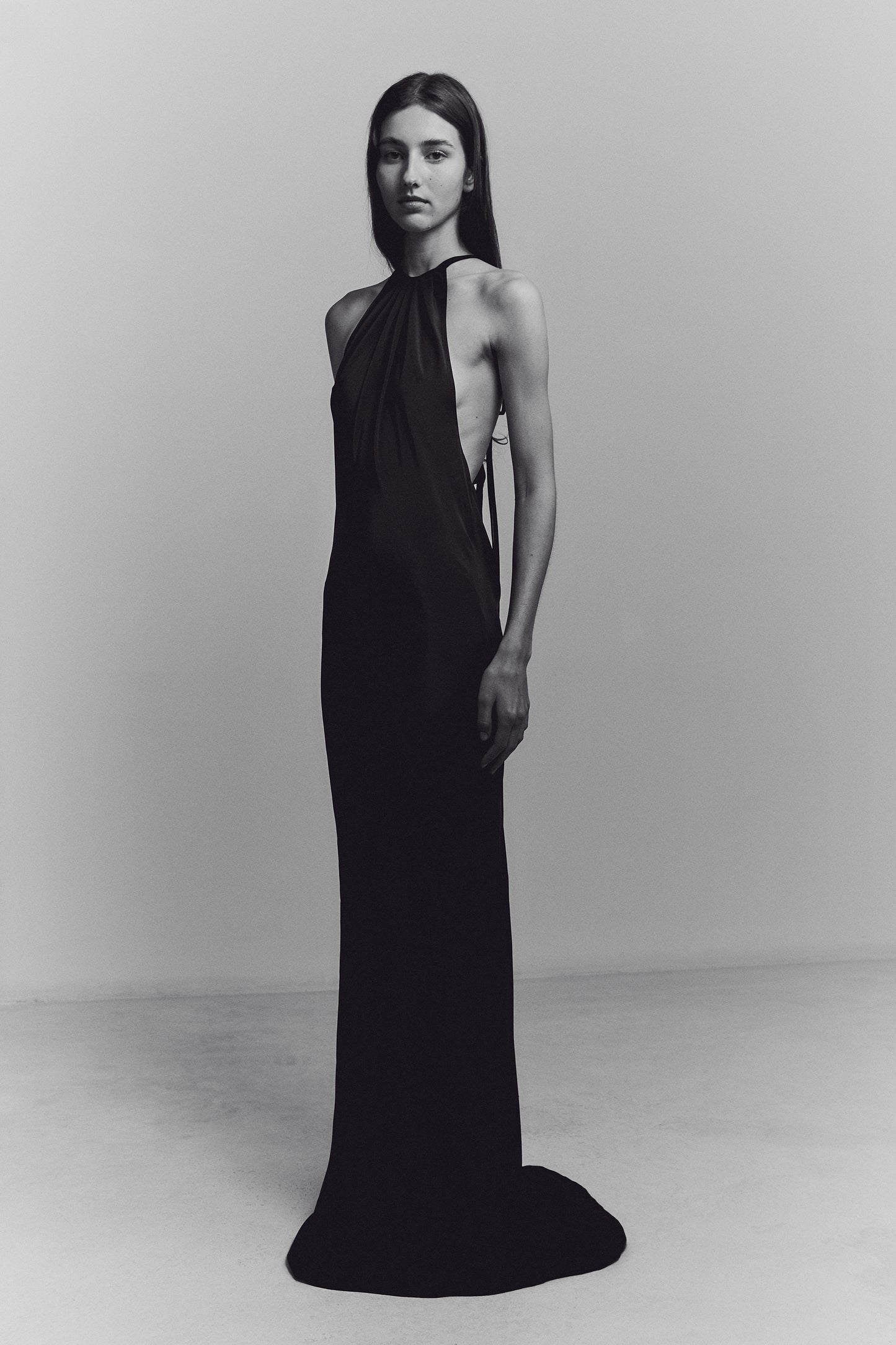 HALTER BACK GOWN