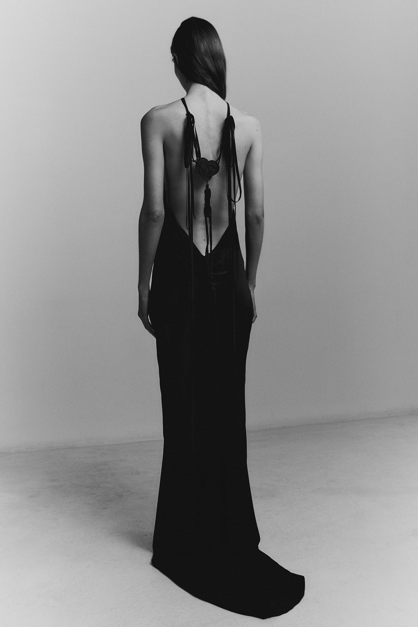 HALTER BACK GOWN