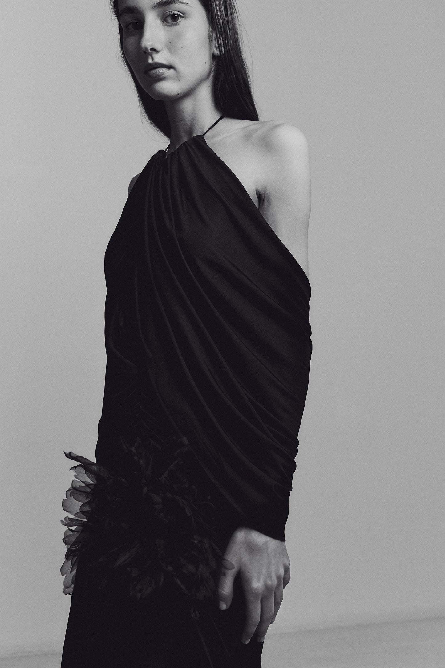 SILK JERSEY WRAP DRESS