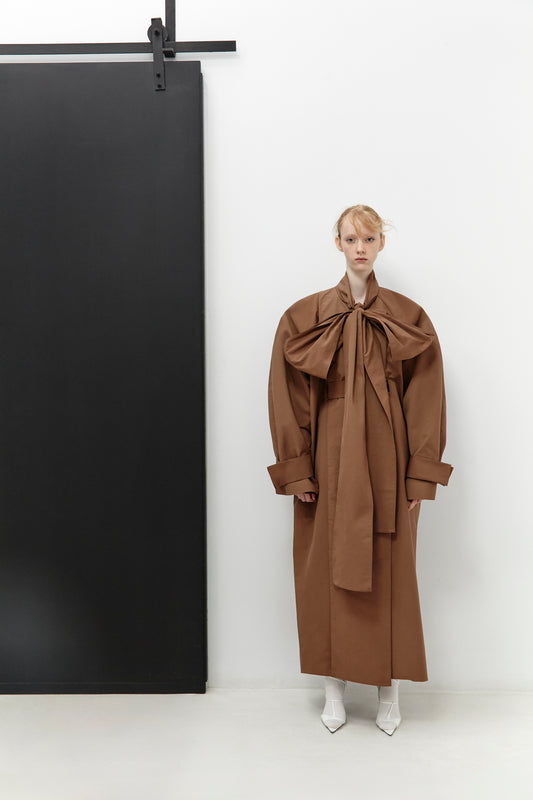 BOW TRENCH OVERSIZED