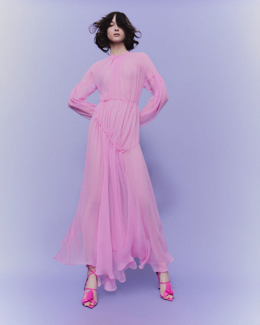 DRAPED FLOWING DRESS