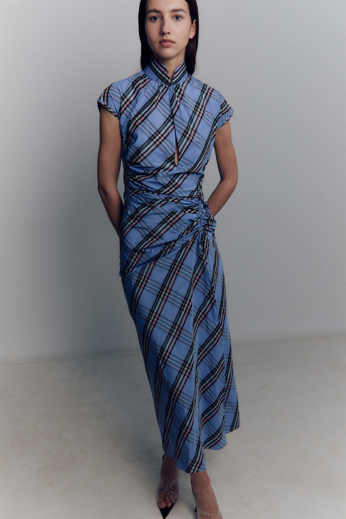 TARTAN MAO DRESS
