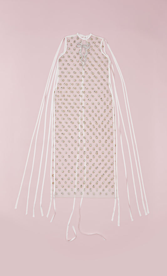 CRYTAL COLUMN DRESS