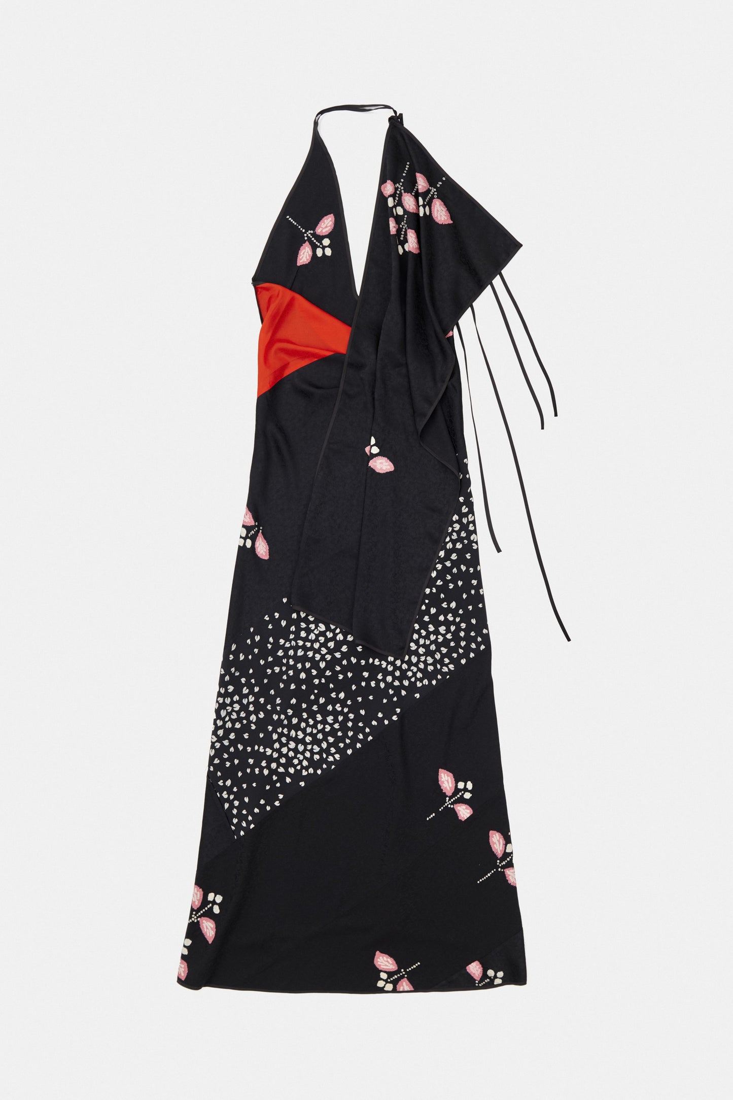 SLIP HALTER KIMONO DRESS